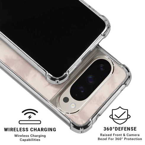 Taupe Tie Dye Pixel 9/9 Pro Clear Case